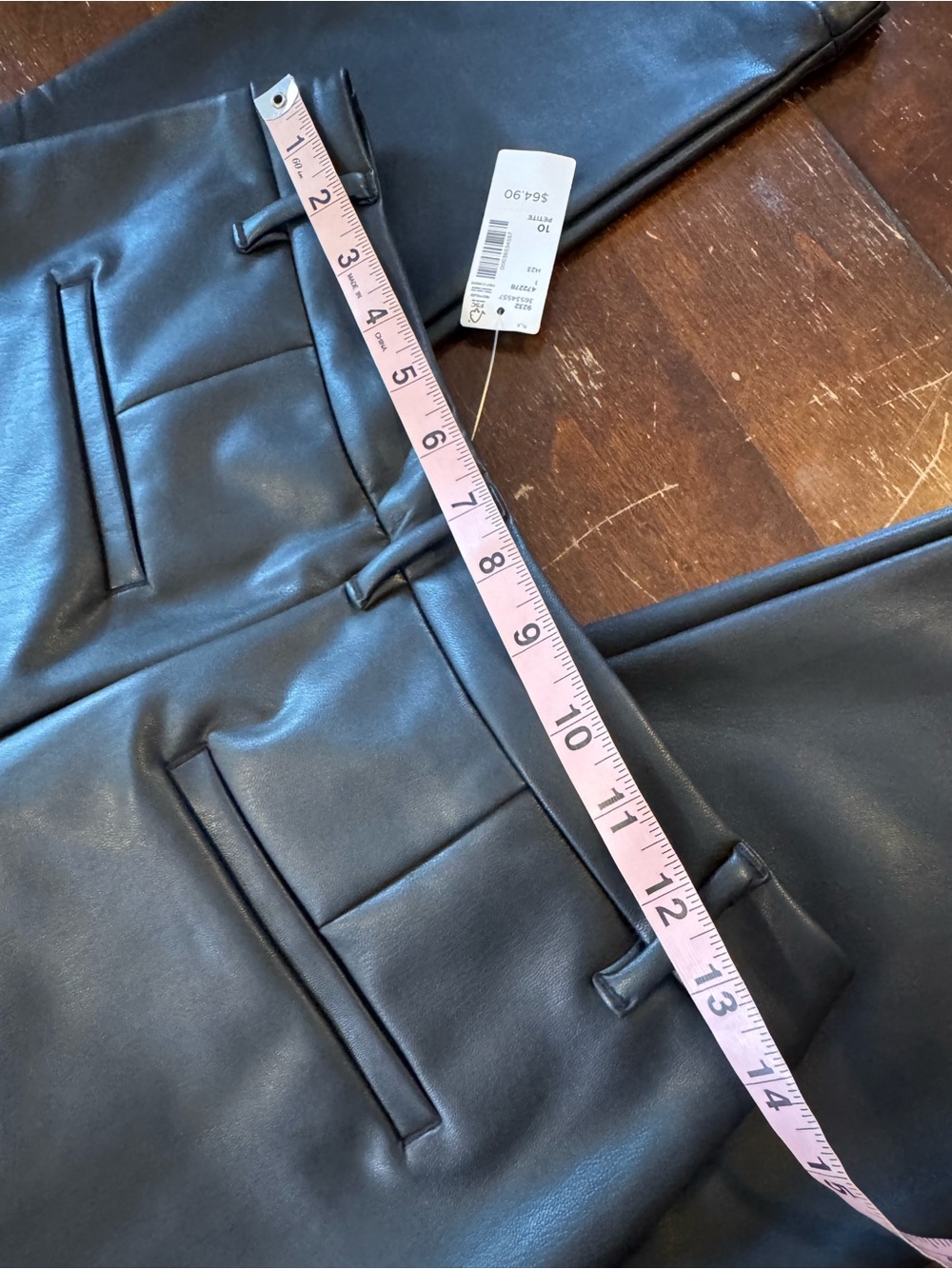 Reitmans Black Faux Leather Tapered Pants - Picture 7 of 10